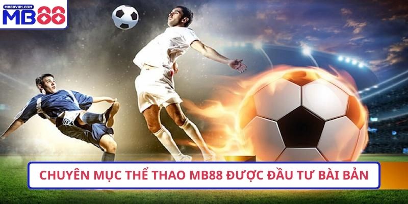 Chuyên mục Thể thao MB88 được đầu tư bài bản